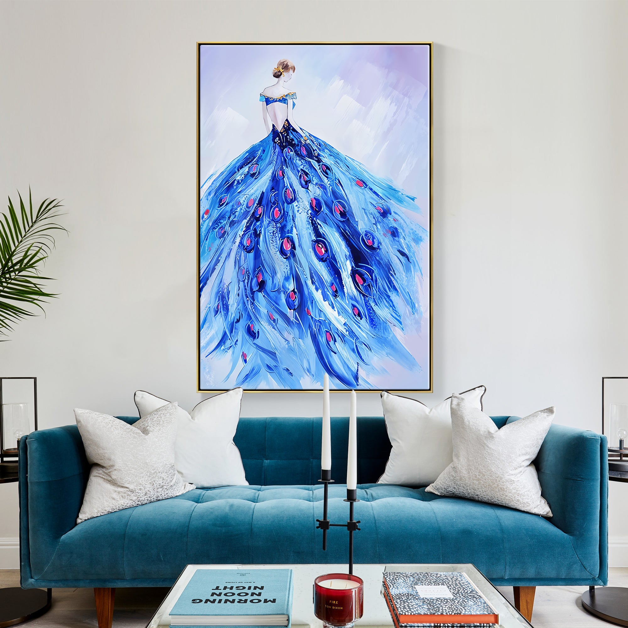 Blue Peacock Dress