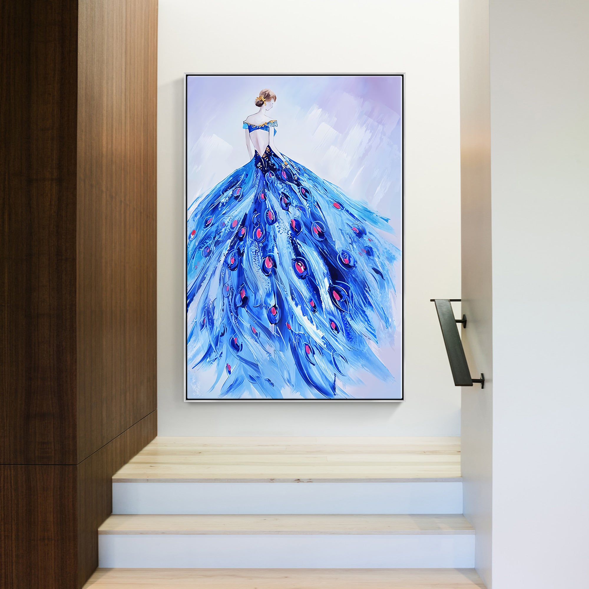 Blue Peacock Dress