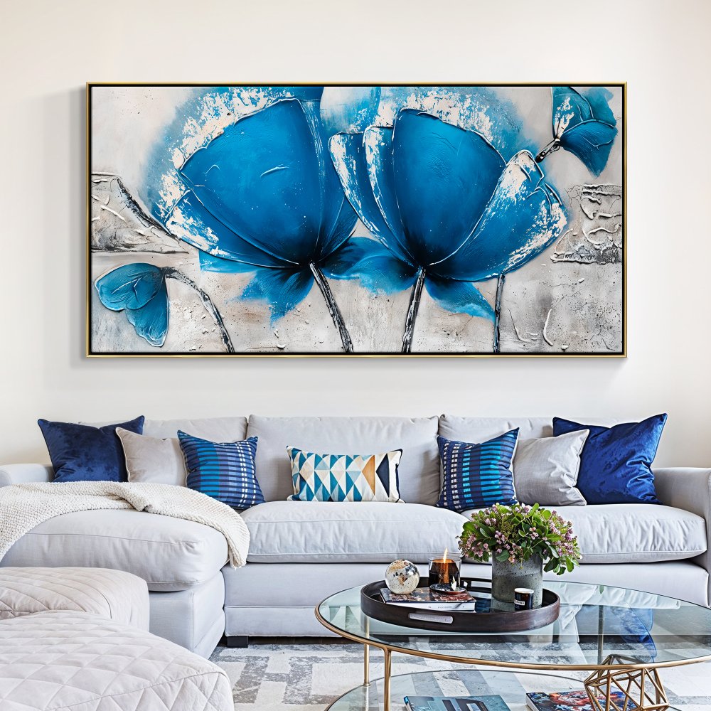 Blue Ice Flowers