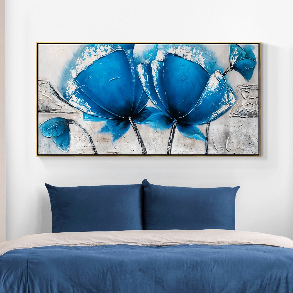 Blue Ice Flowers