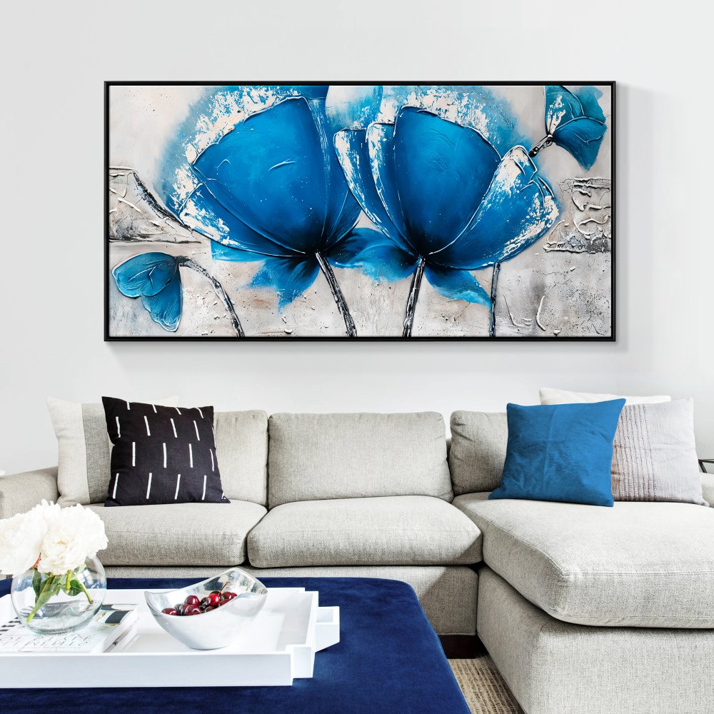 Blue Ice Flowers