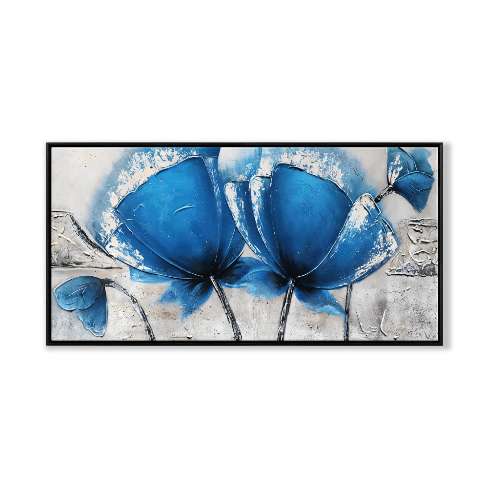 Blue Ice Flowers