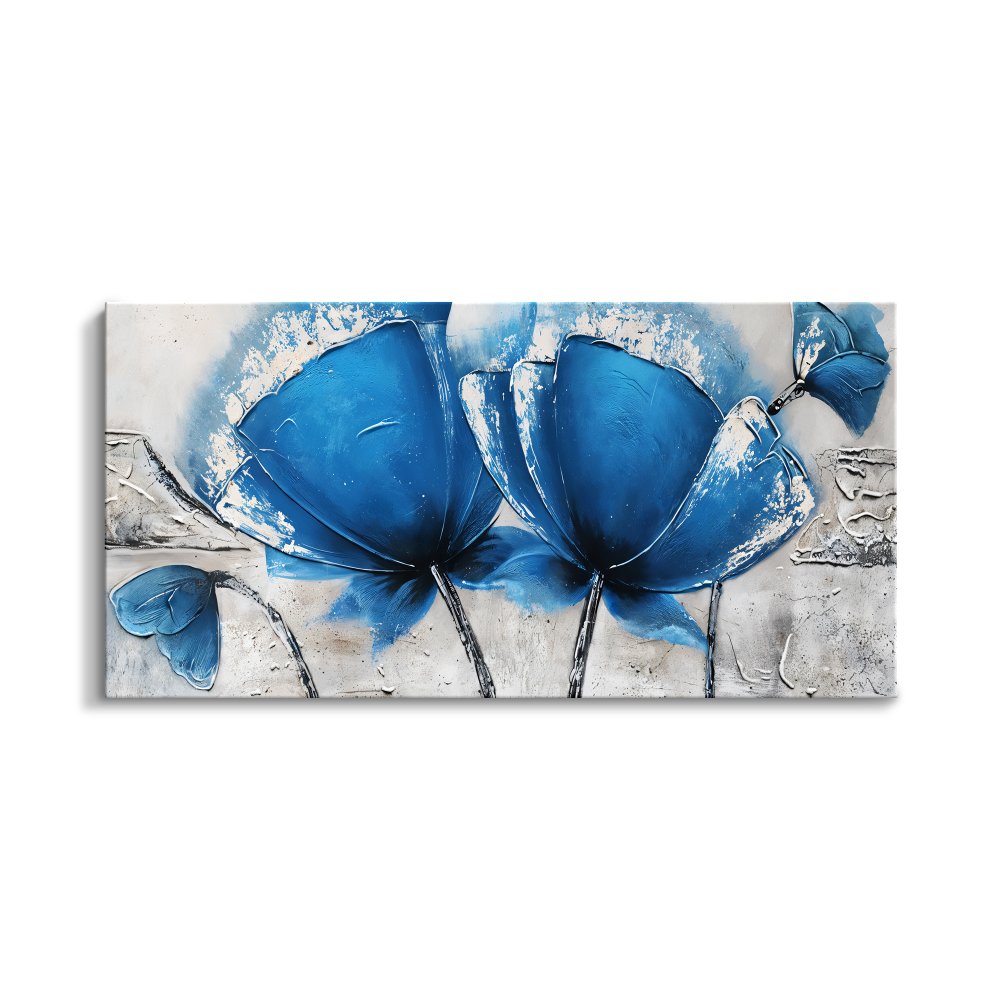 Blue Ice Flowers