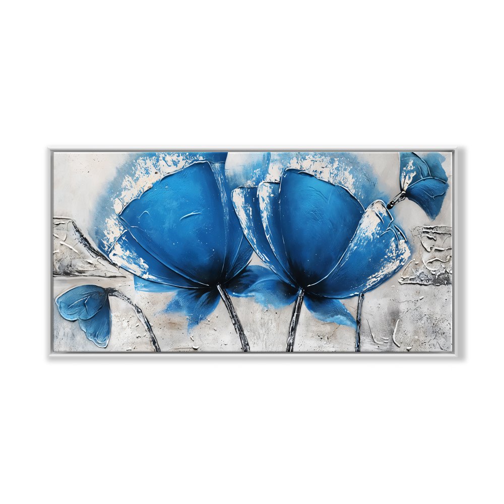 Blue Ice Flowers