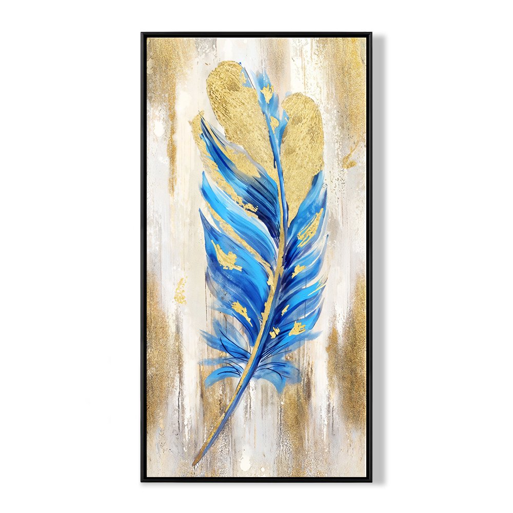 Blue Nightingale Feather