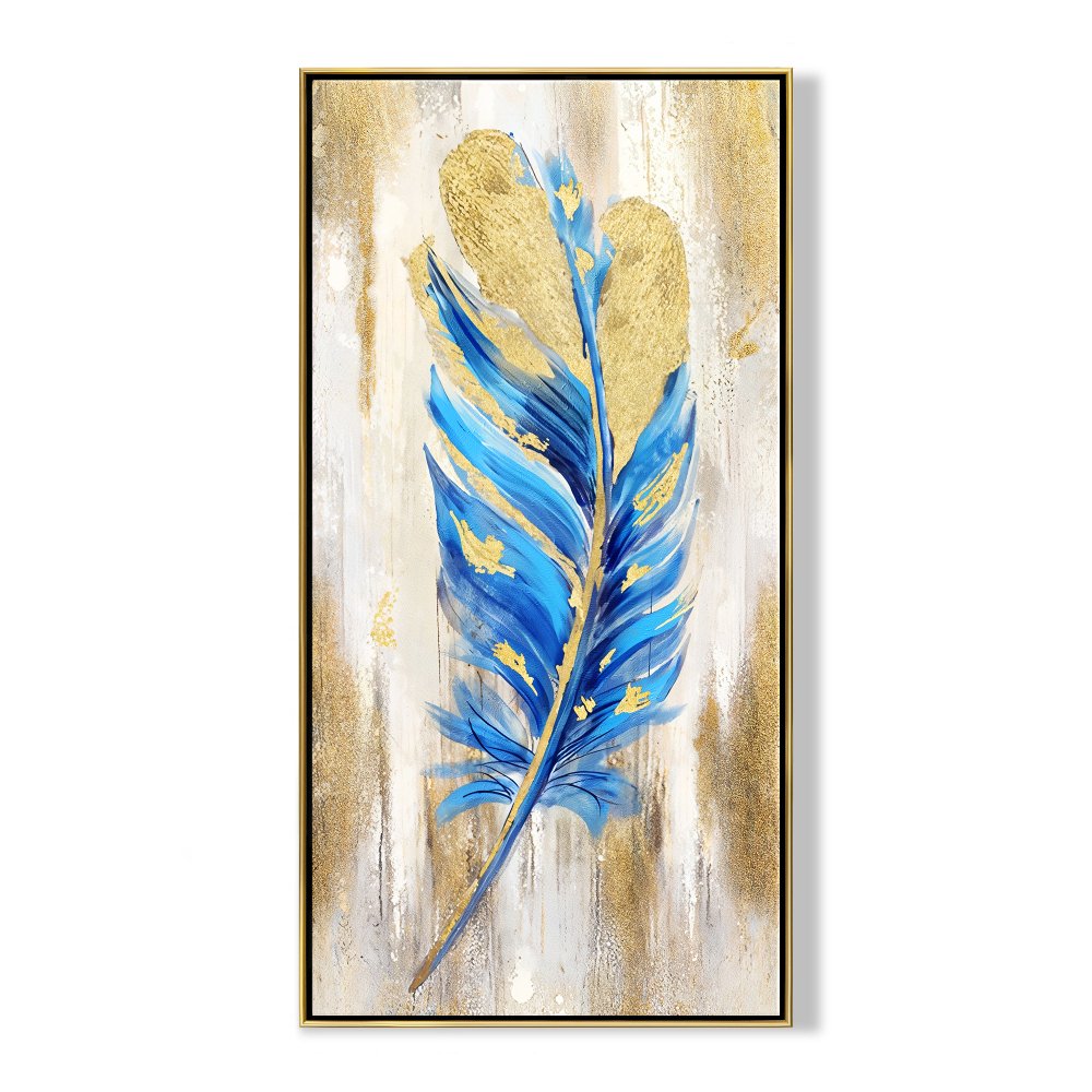 Blue Nightingale Feather