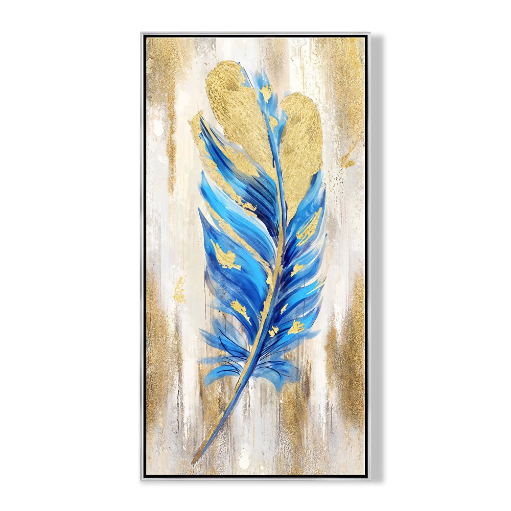 Blue Nightingale Feather