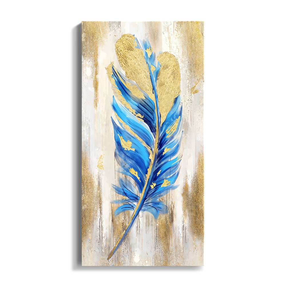 Blue Nightingale Feather