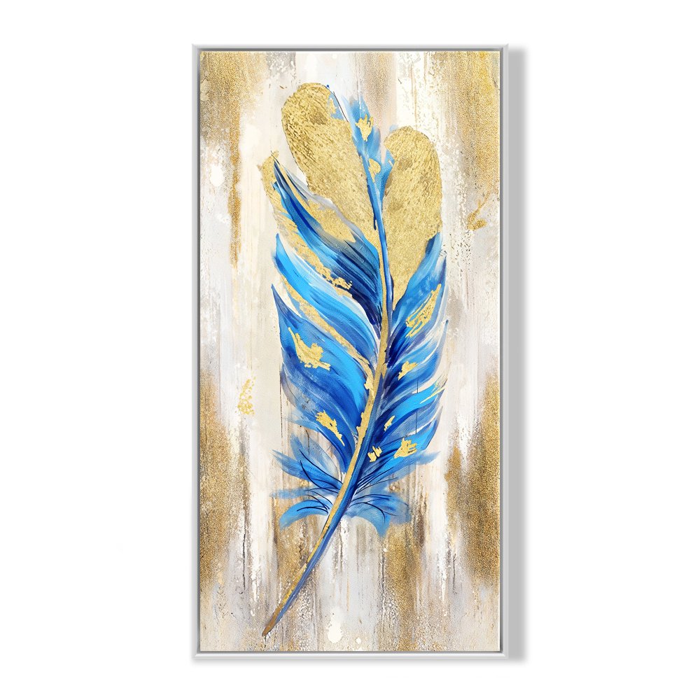 Blue Nightingale Feather