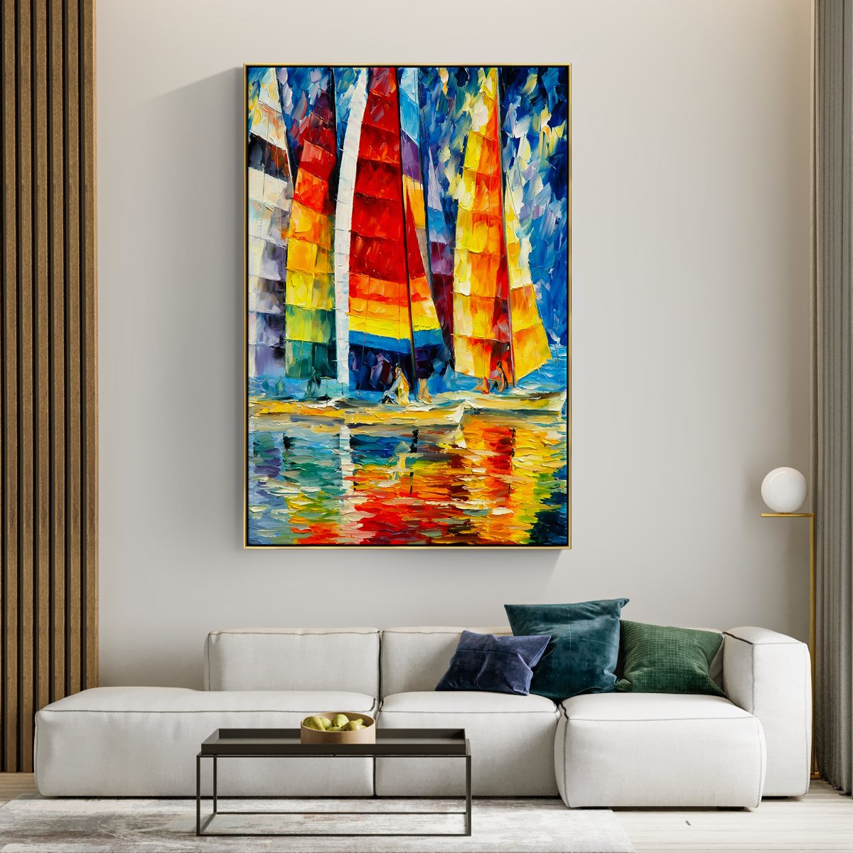 Colored Sailing Yachts
