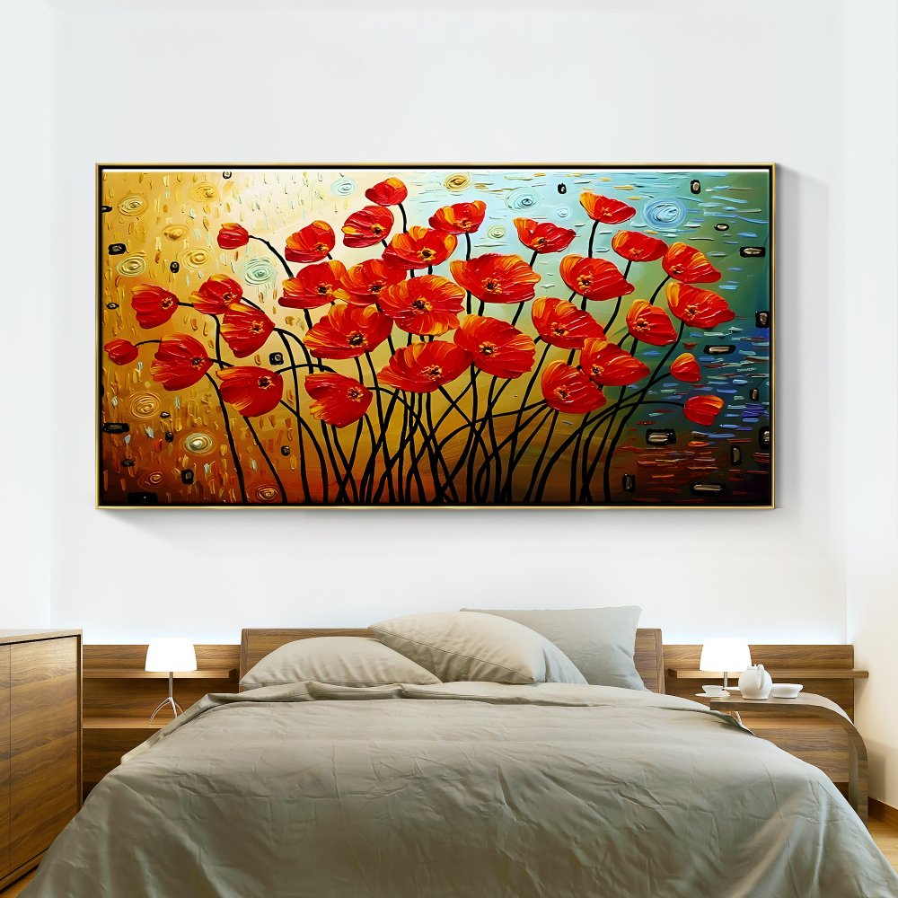 Group of Red Poppies
