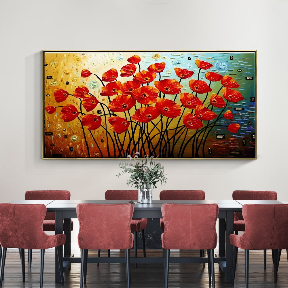 Group of Red Poppies
