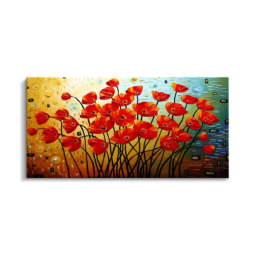 Group of Red Poppies