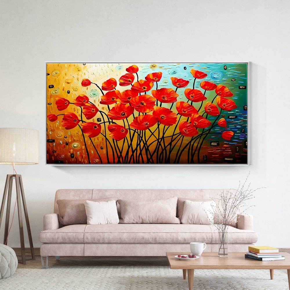 Group of Red Poppies