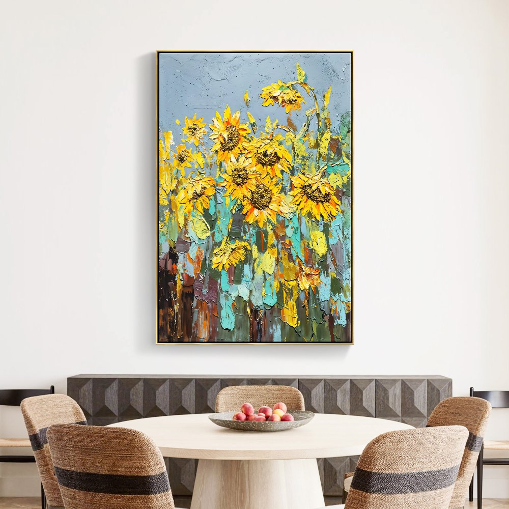 Rainy Sunflowers