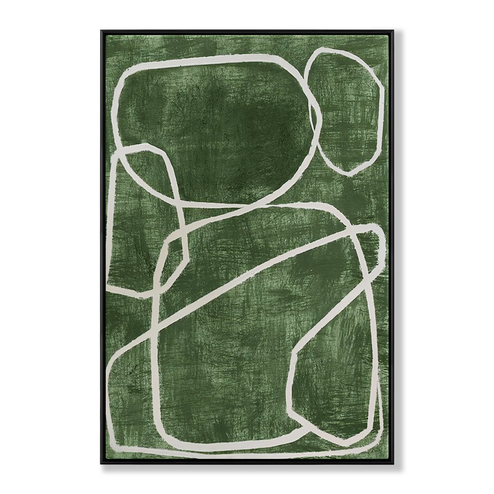 White Circles on Green