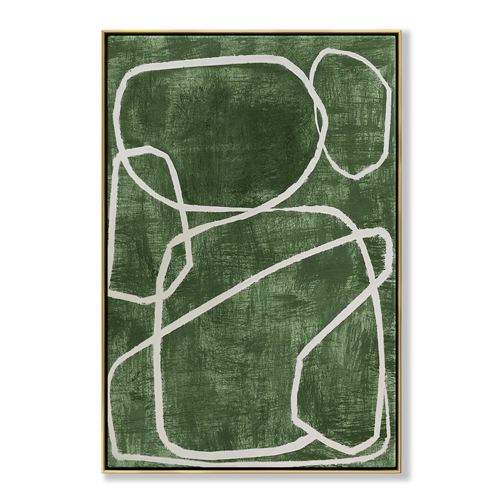 White Circles on Green