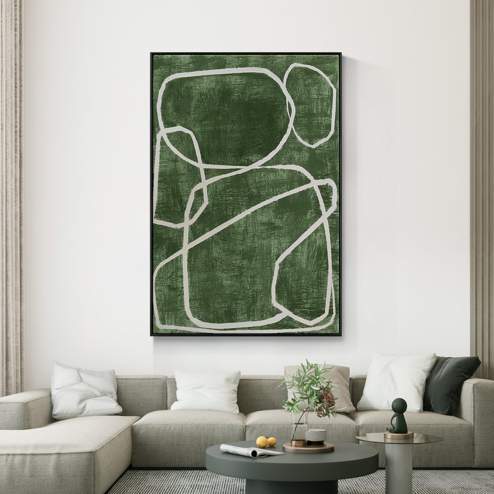 White Circles on Green