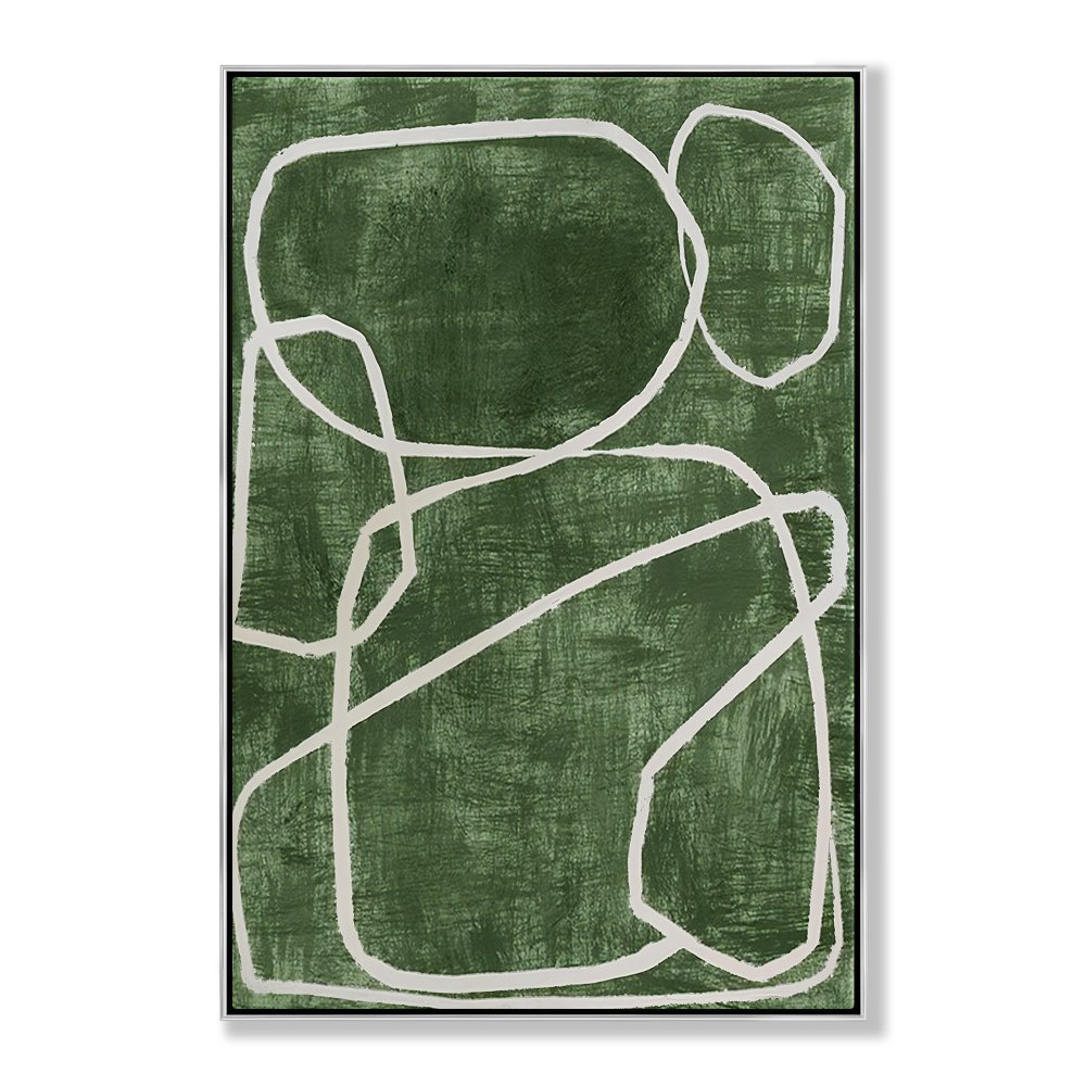 White Circles on Green