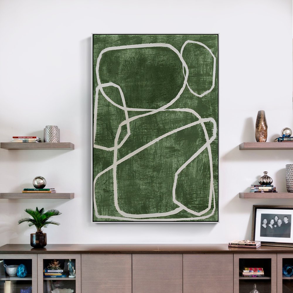 White Circles on Green
