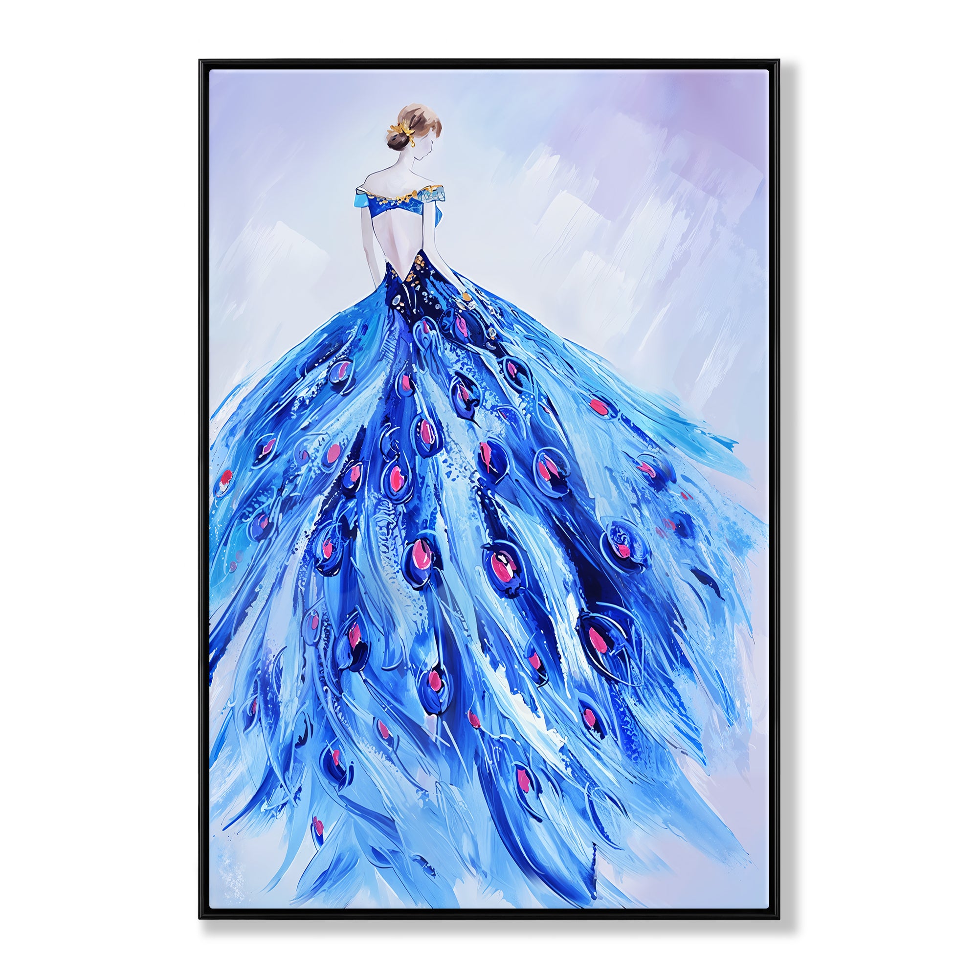 Blue Peacock Dress