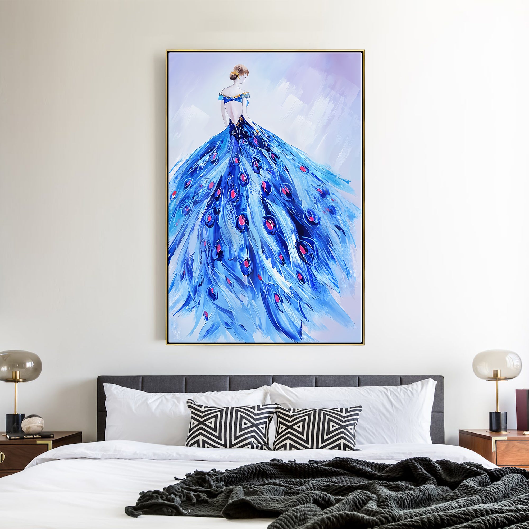 Blue Peacock Dress