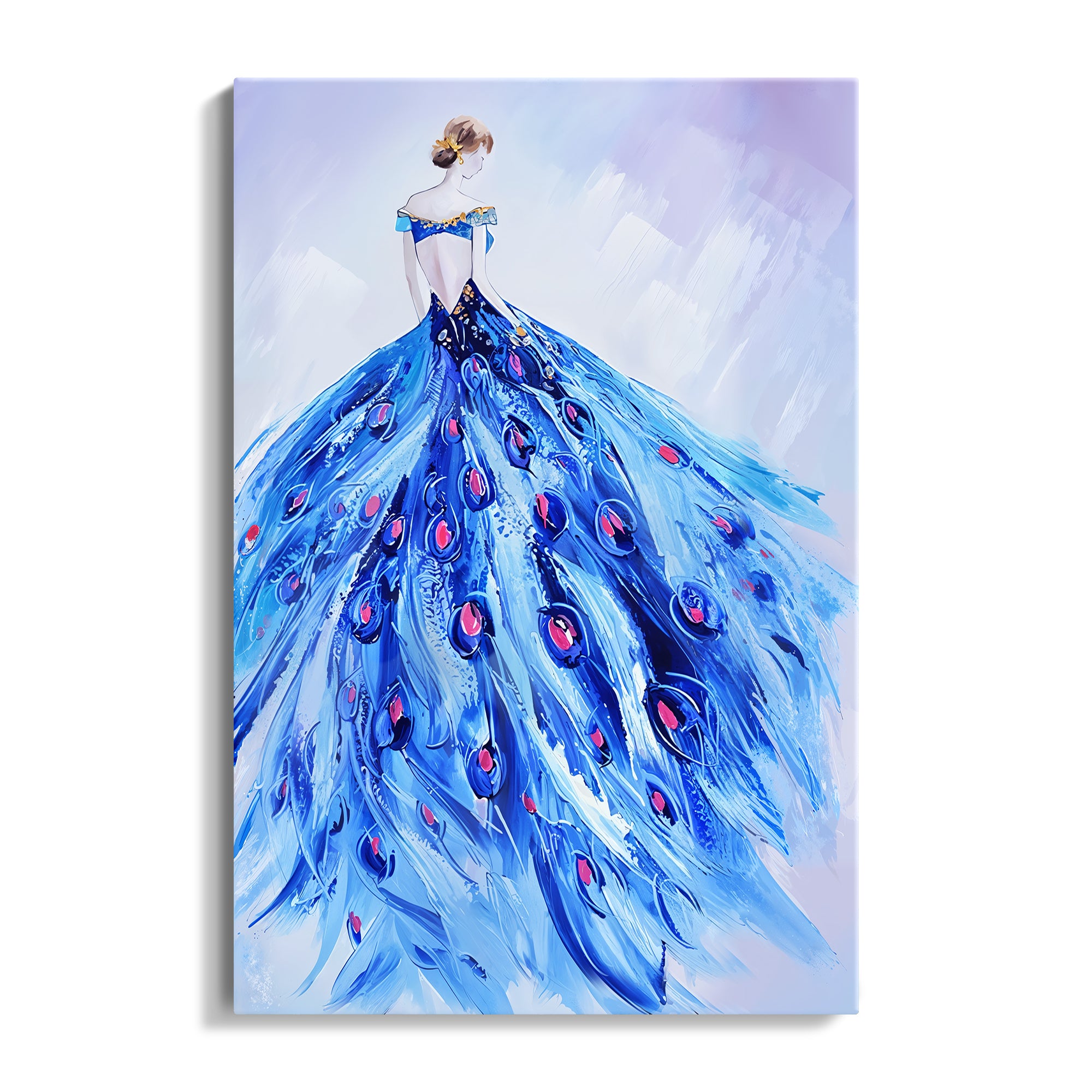 Blue Peacock Dress