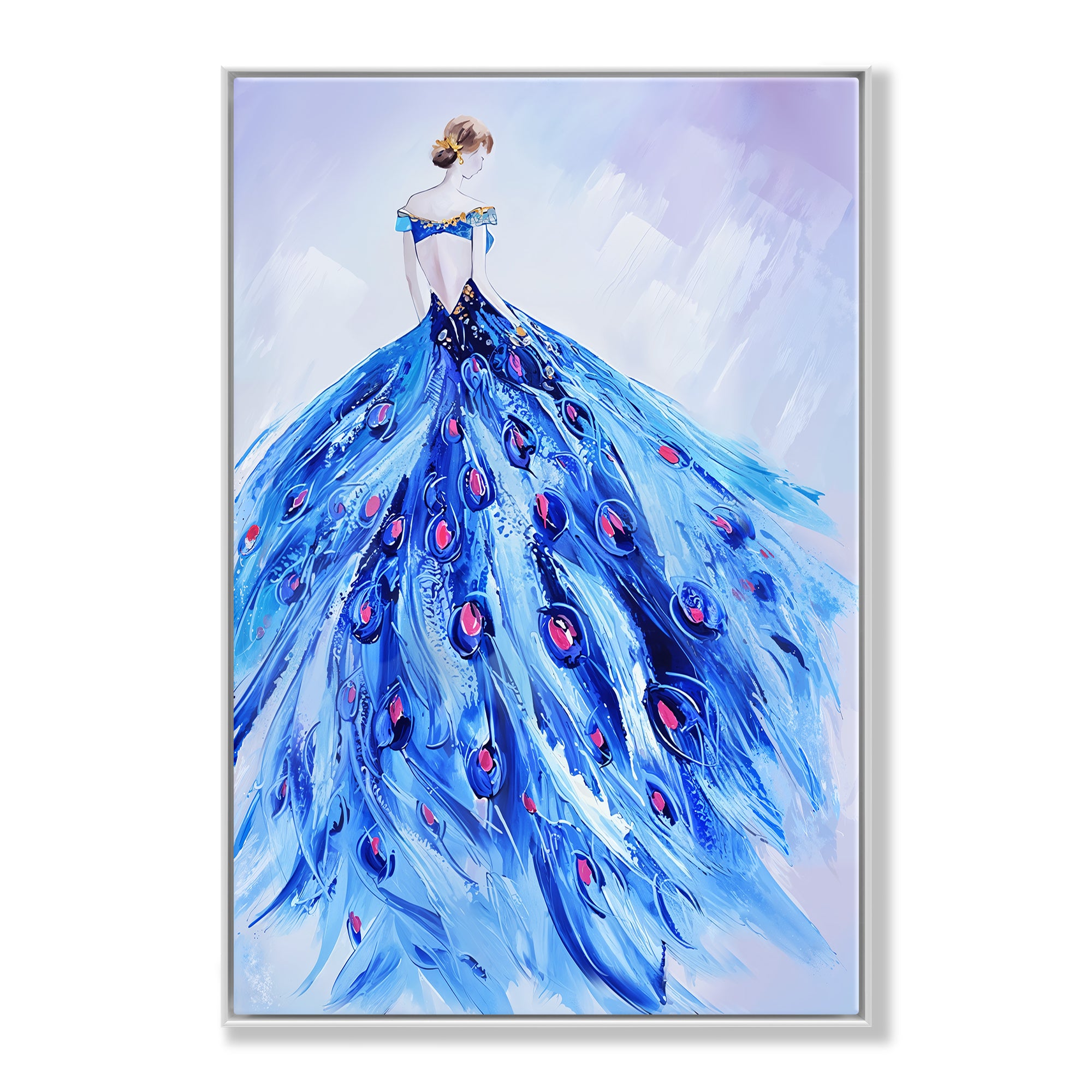 Blue Peacock Dress