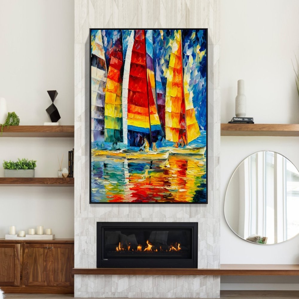 Colored Sailing Yachts