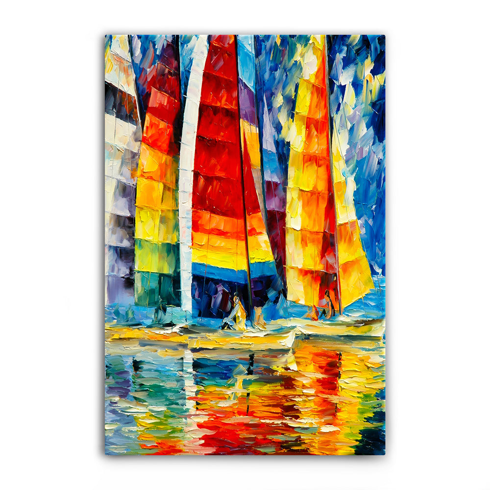 Colored Sailing Yachts