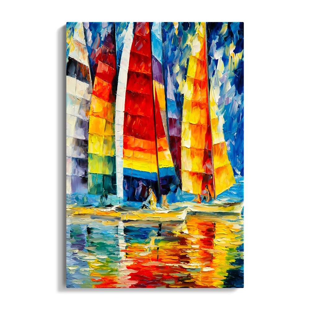 Colored Sailing Yachts