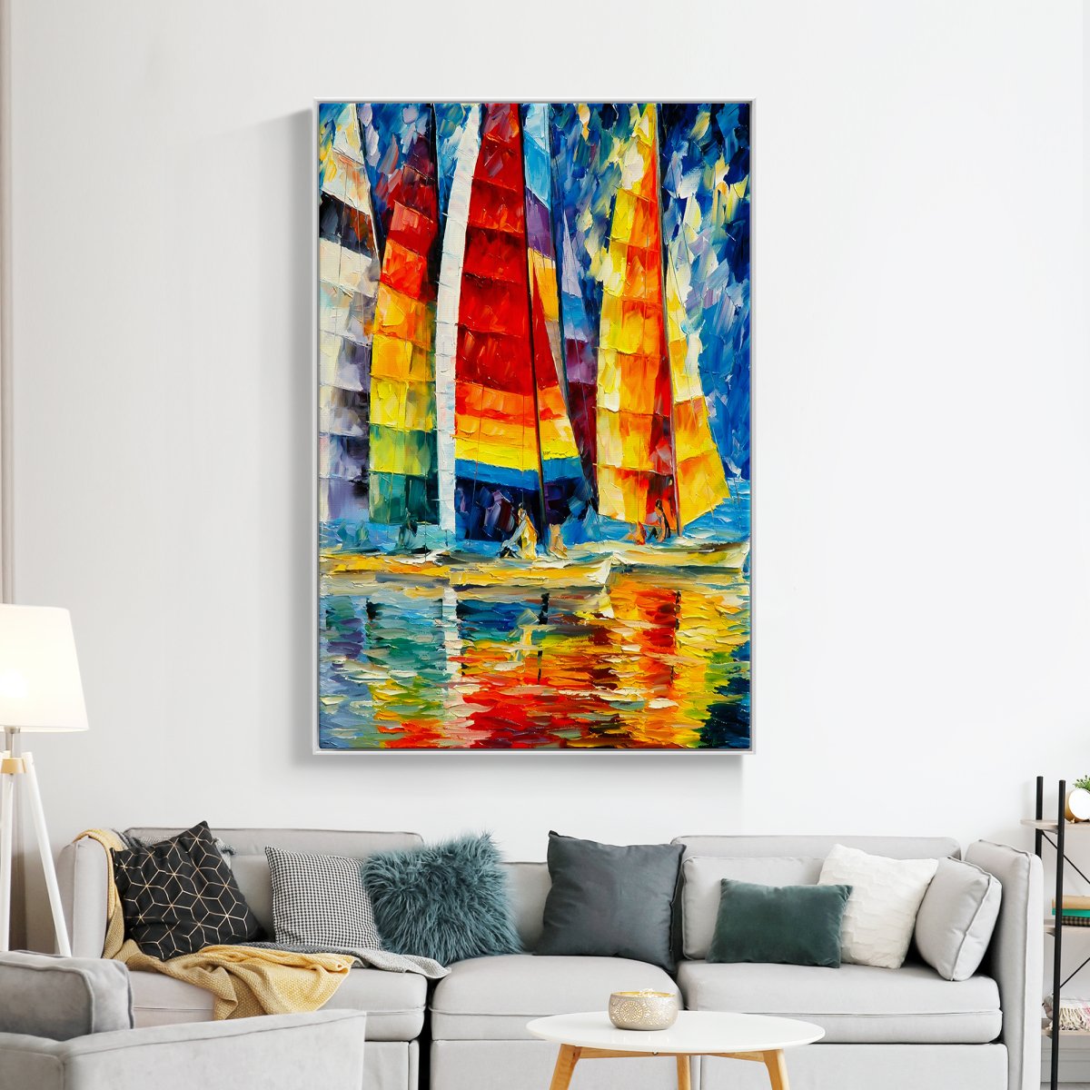 Colored Sailing Yachts