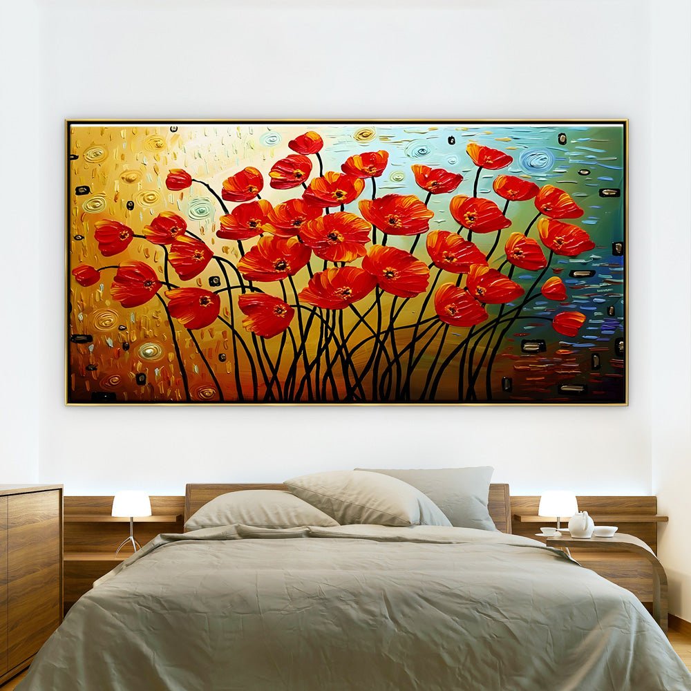 Group of Red Poppies