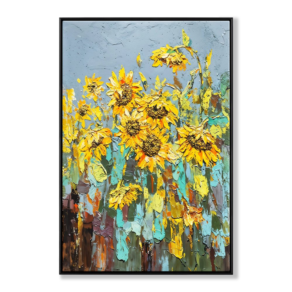 Rainy Sunflowers