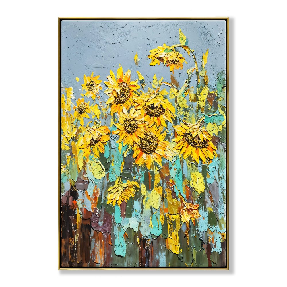 Rainy Sunflowers