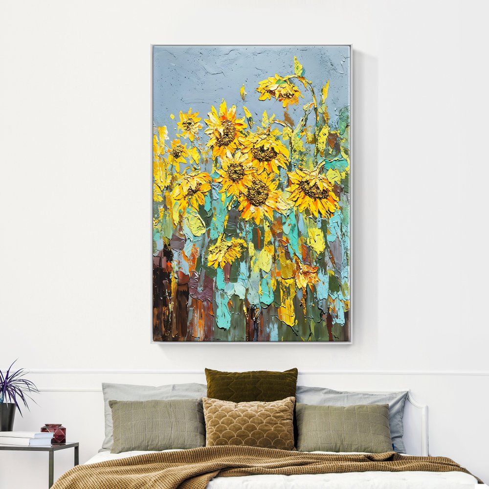 Rainy Sunflowers