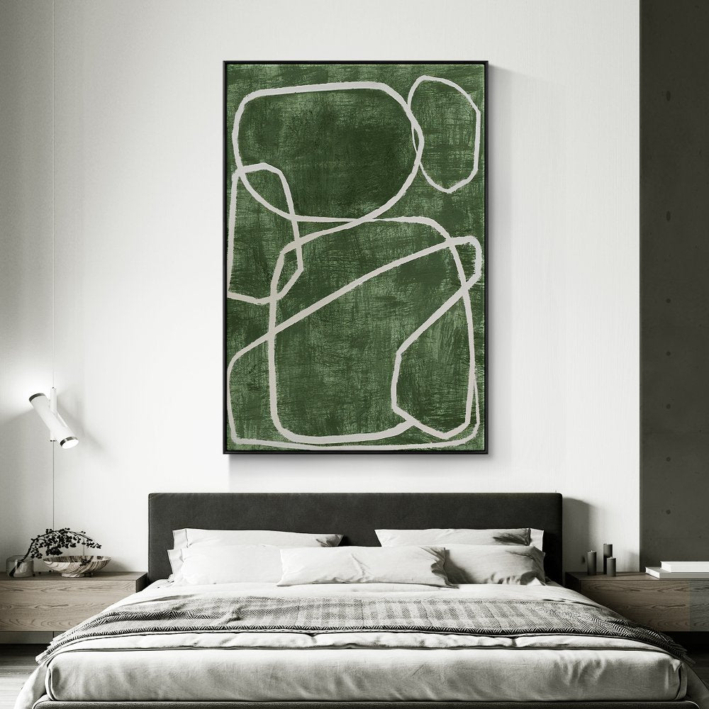 White Circles on Green
